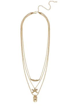 TEAM SPIRIT CHAIN CHARM NECKLACE (GOLD)