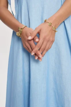 TEAM SPIRIT DAISY CHAIN BRACELET (GOLD)