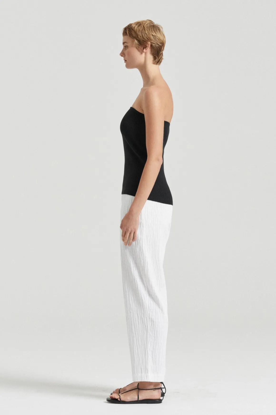 THE ALMA BANDEAU TOP (BLACK)