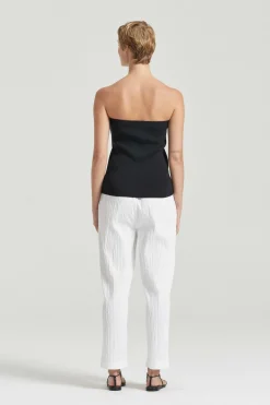 THE ALMA BANDEAU TOP (BLACK)
