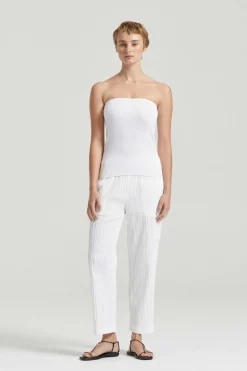THE ALMA BANDEAU TOP (WHITE)
