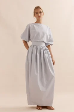 TULIP SKIRT (DUCK EGG BLUE)