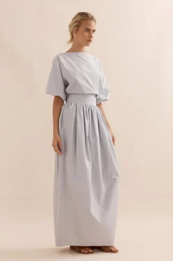 TULIP SKIRT (DUCK EGG BLUE)