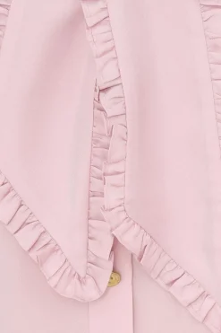 TWILL BOW SHIRT (LILAC)