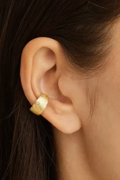WOVEN LIGHT EAR CUFF (18K GOLD VERMEIL)